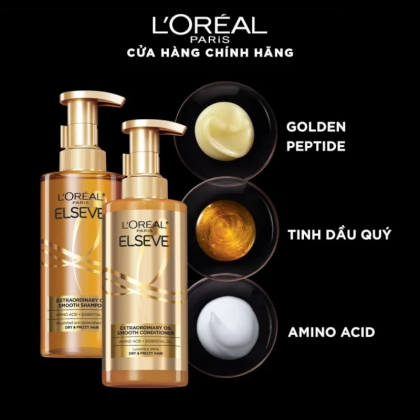Dầu Gội L'OREAL Paris Extraordinary Oil dưỡng ẩm sâu cho tóc khô và xơ rối giúp tóc suôn mượt và ngăn ngừa tóc chẻ ngọn Dầu Gội L