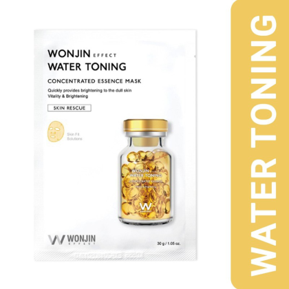 Mặt Nạ Wonjin Effect Water Toning Màu Vàng Dưỡng Trắng Da Hộp 10 Miếng