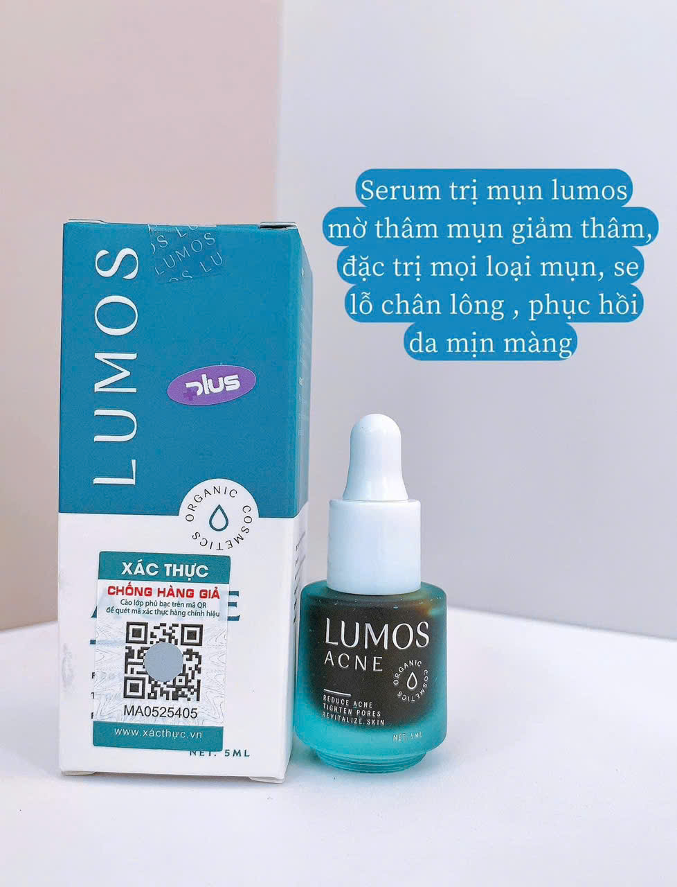 Da đẹp hết mụn mặt mộc tự tin chỉ với 1 chai Lumos Acne