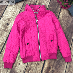 Áo khoác phao nữ dây kéo bạc - KG136
