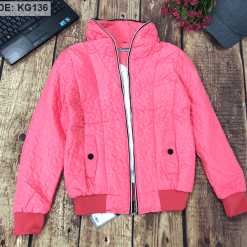 Áo khoác phao nữ dây kéo bạc - KG136