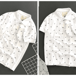 Áo Thun Nam Cổ Bẻ In Họa Tiết Tuần Lộc - CS048