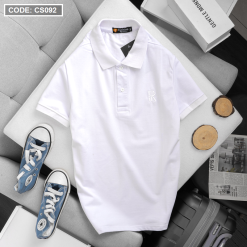Áo Thun Nam Có Cổ Polo Thêu Chữ R - CS092
