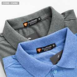 Áo Thun Nam Có Cổ Polo Thêu Chữ R - CS092