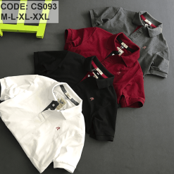 Áo thun nam cổ bẻ vải cá mập - CS093