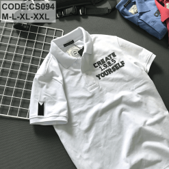 Áo Thun Nam Polo Cổ Bẻ Vải Thêu Chữ - CS094