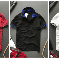 Áo Thun Polo Nam Cổ Phối Bo Sọc - CS095