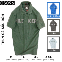 Áo Thun Polo Nam Cổ Bẻ Thêu Đắp Chữ - CS096