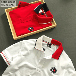 Áo Thun Nam Có Cổ Logo TM Cao Cấp - CS097