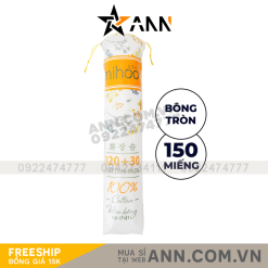 Bông Tẩy Trang Mihoo 150 Miếng - 8936112021119