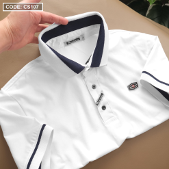 Áo Thun Nam Tay Ngắn Cổ Bẻ Viển Bo - CS107