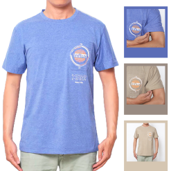 Áo Thun Nam Cổ Tròn Cotton In Logo Cao Cấp - AB407