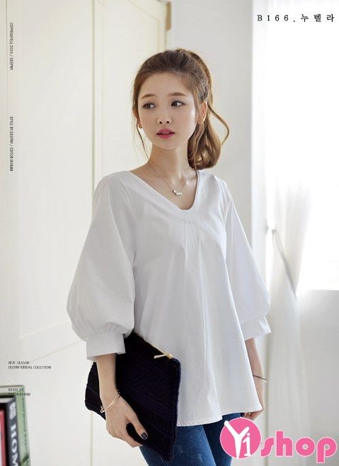Áo sơ mi nữ tay bồng đẹp mà lạ cho bạn thêm xinh tươi