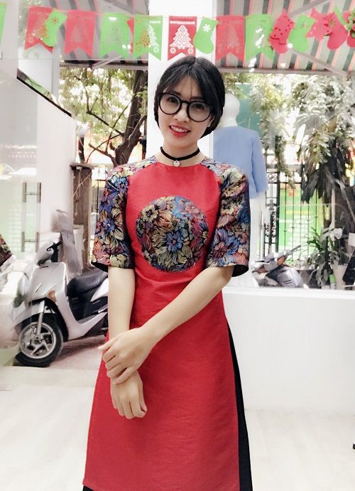 Cách chọn áo dài cách tân gấm lụa đẹp sang chảnh