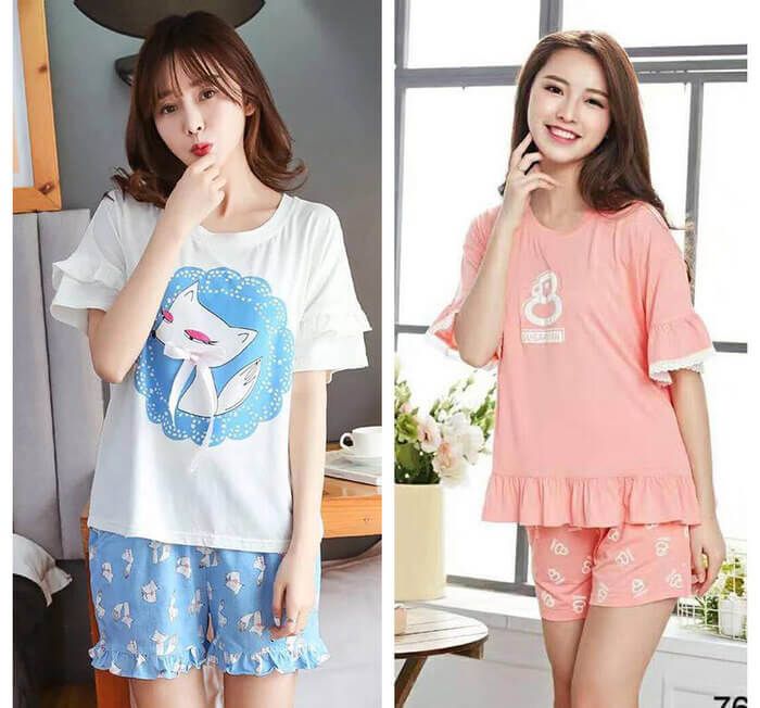 những kiểu đồ bộ thun may