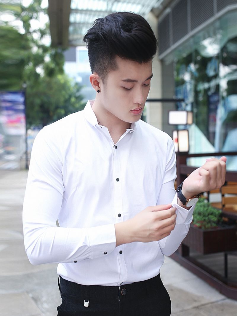Phái mạnh siêu lịch lãm với cách chọn áo sơ mi nam trắng