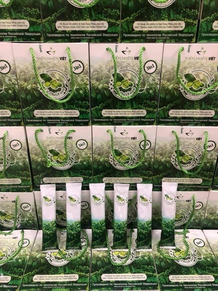 "HÔ BIẾN" 1Kg SAU 10 LY CÀ PHÊ XANH KHÁNG MỠ TUYỆT VỜI