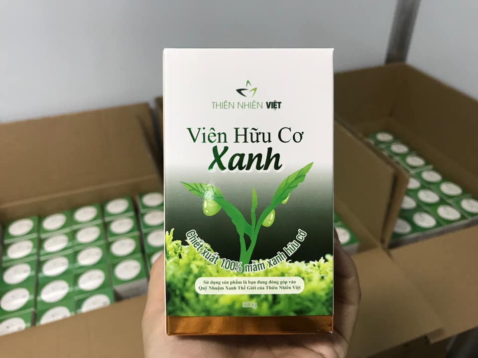 Chuyên sỉ VIÊN HỮU CƠ XANH hỗ trợ tăng kích thước vòng 1