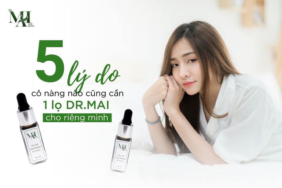 5 lý do cô nàng nào cũng cần 1 lọ Dr. Mai đặc trị mụn