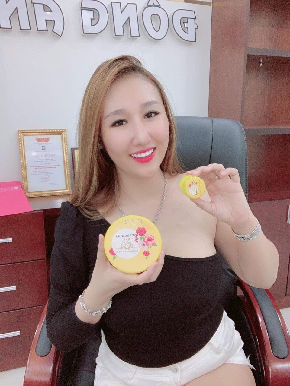 Kem body Collagen x3 sử dụng cùng với kích trắng da cấp tốc