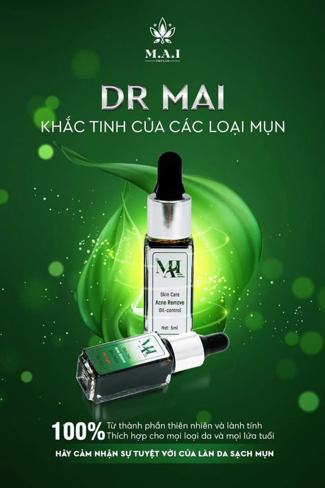 Dr.Mai và Dr.Mai Mix saffron là 2 dòng sản phẩm trị mụn - dưỡng da hiệu quả số 1