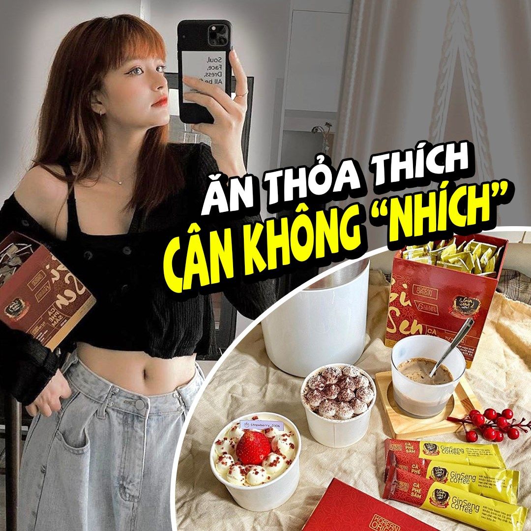 Ăn thỏa thích cân không nhích với cà phê Sâm