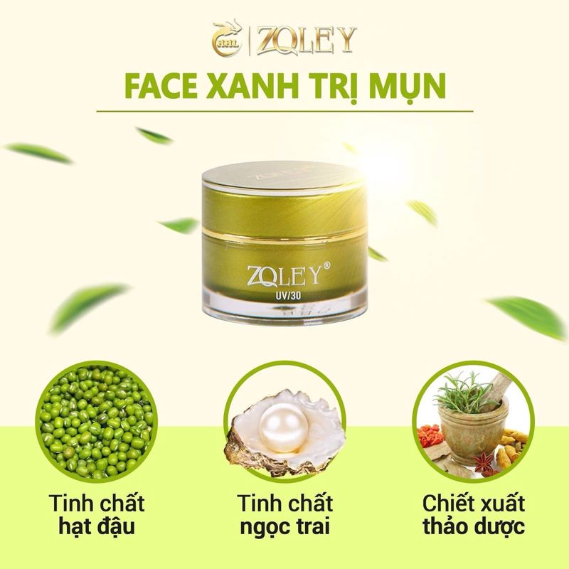 Kem face Zoley Màu Xanh đặc trị rất hiệu quả