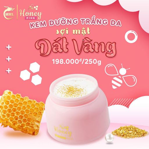 Kem body Honey Pink sợi mật ong dát vàng 24k