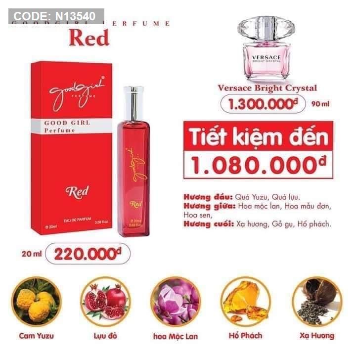 Bộ sưu tập mới Charme Good Girl Perfume 20ml Bộ sưu tập mới Charme Good Girl Perfume 20ml