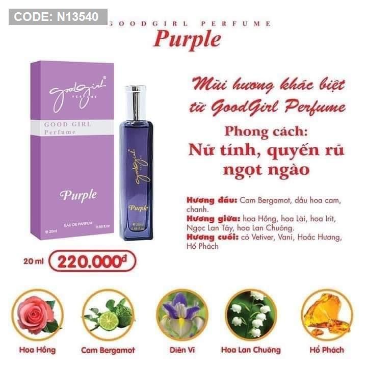 Bộ sưu tập mới Charme Good Girl Perfume 20ml Bộ sưu tập mới Charme Good Girl Perfume 20ml