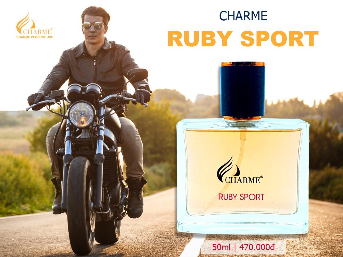 Nước hoa nam Charme Ruby Sport cho chàng trai hay vận động