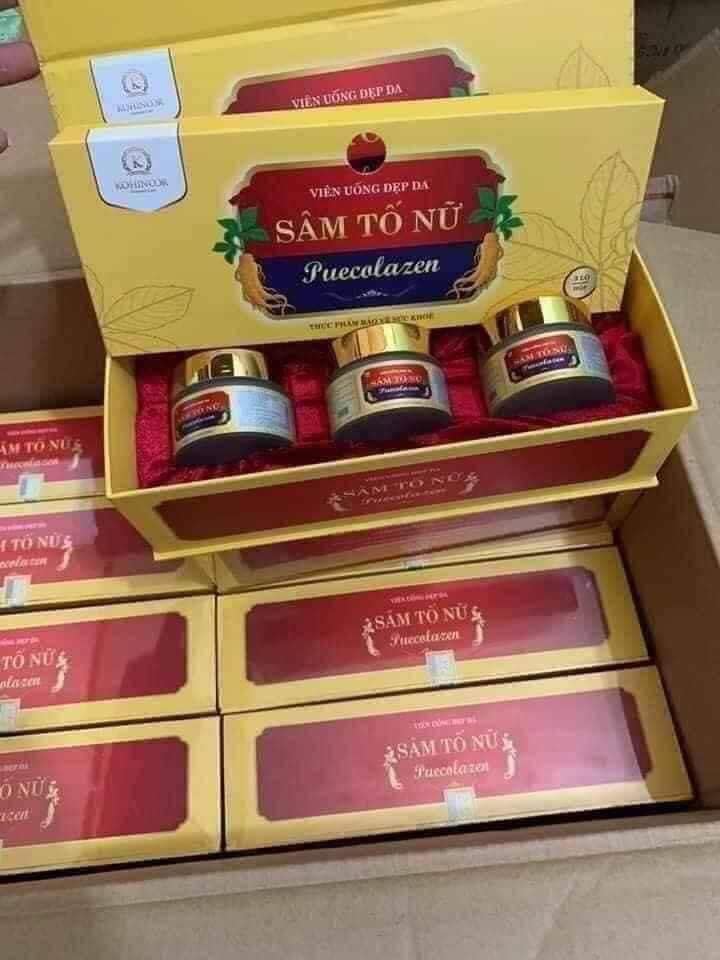 Sâm tố nữ Collagen Puecolazen - viên uống đẹp da - ngăn ngừa lão hóa Sâm tố nữ Collagen Puecolazen - viên uống đẹp da - ngăn ngừa lão hóa