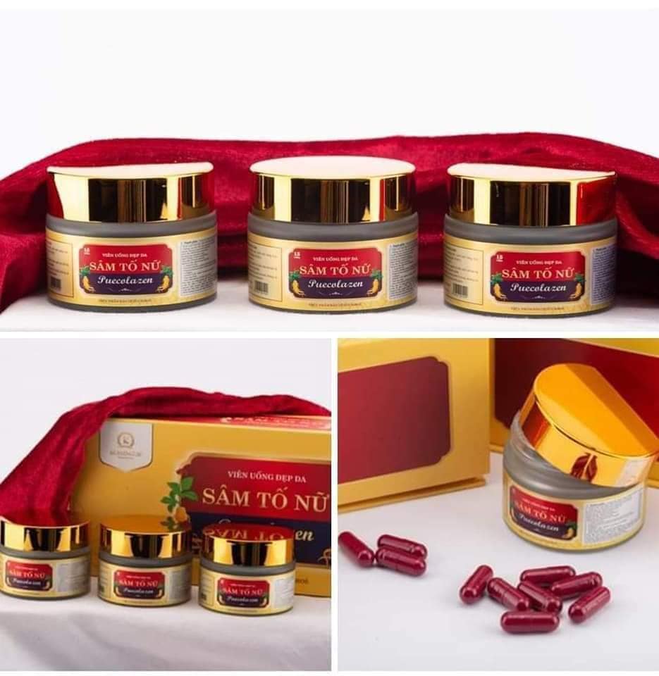 Sâm tố nữ Collagen Puecolazen - viên uống đẹp da - ngăn ngừa lão hóa Sâm tố nữ Collagen Puecolazen - viên uống đẹp da - ngăn ngừa lão hóa