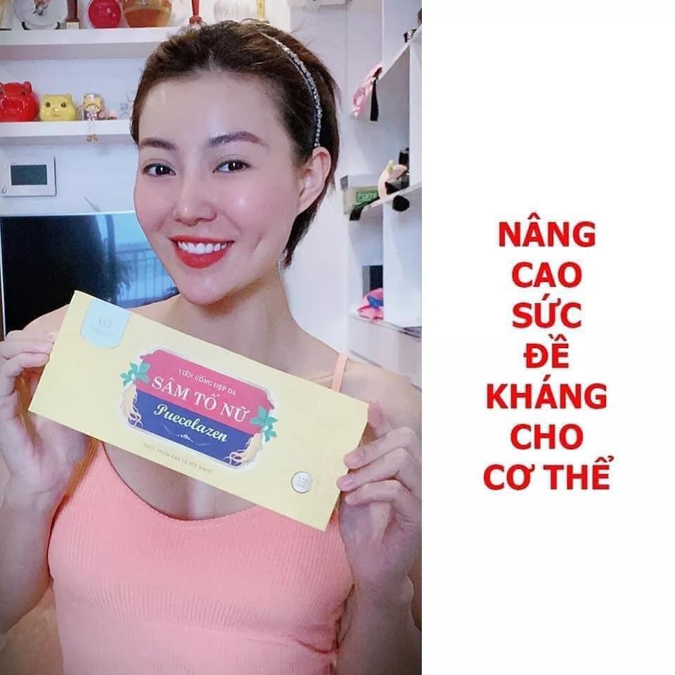 Sâm tố nữ Collagen Puecolazen - viên uống đẹp da - ngăn ngừa lão hóa Sâm tố nữ Collagen Puecolazen - viên uống đẹp da - ngăn ngừa lão hóa