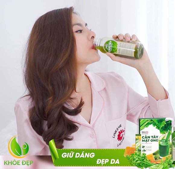 Diễn Viên VÂN TRANG sử dụng CẦN TÂY MẬT ONG MOTREE