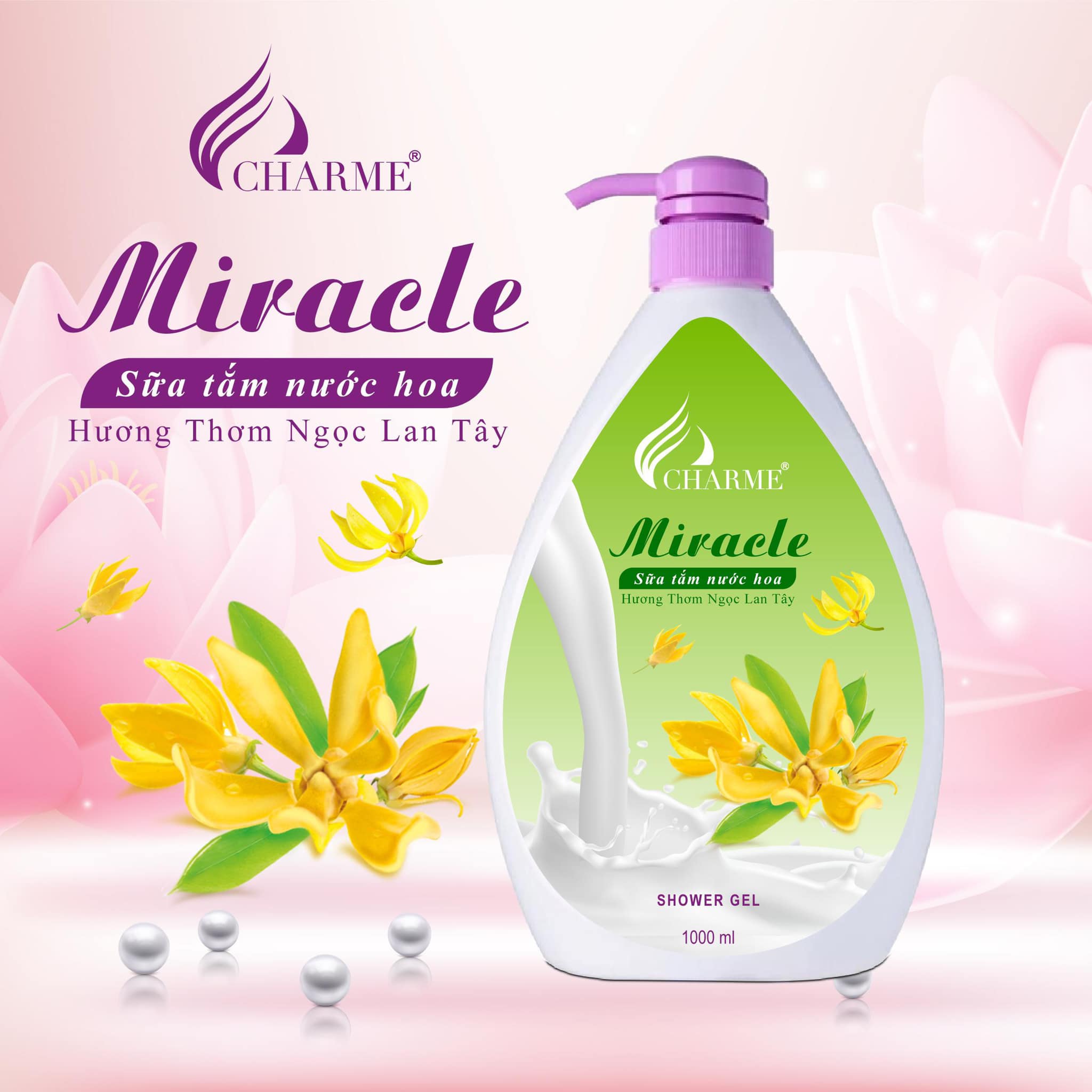 Sữa tắm nước hoa Chame MIRACLE Sữa tắm nước hoa Chame MIRACLE