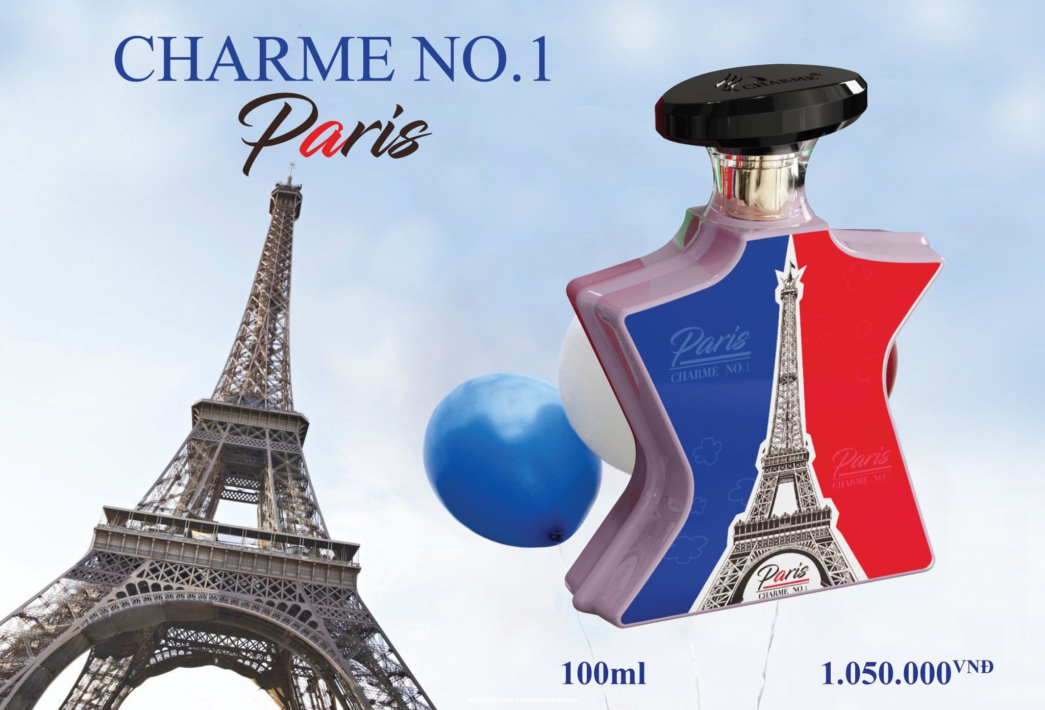 Nước hoa nữ Charme no.1 Paris 100ml