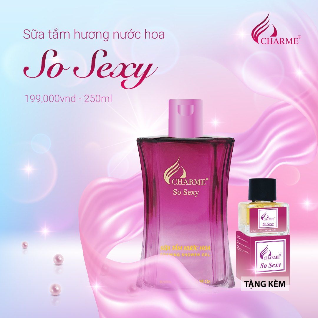 Sữa tắm Nước hoa Charme So Sexy 250ml