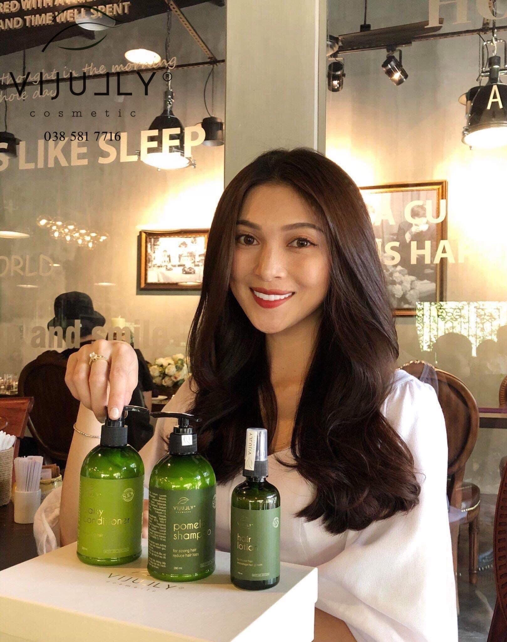 Bộ 3 sản phẩm từ bưởi của Vi Jully Cosmetic - BÍ QUYẾT GIÚP TÓC MỌC NHANH Bộ 3 sản phẩm từ bưởi của Vi Jully Cosmetic - BÍ QUYẾT GIÚP TÓC MỌC NHANH