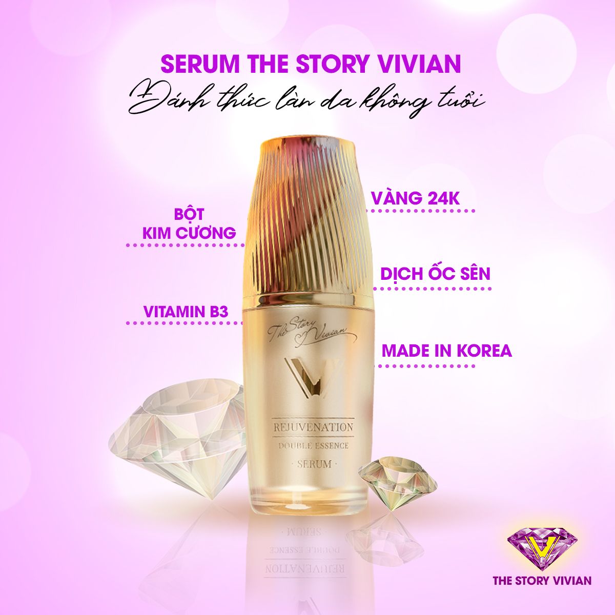 Serum trắng sáng trẻ hóa da The Story Vivian chính hãng Serum trắng sáng trẻ hóa da The Story Vivian chính hãng