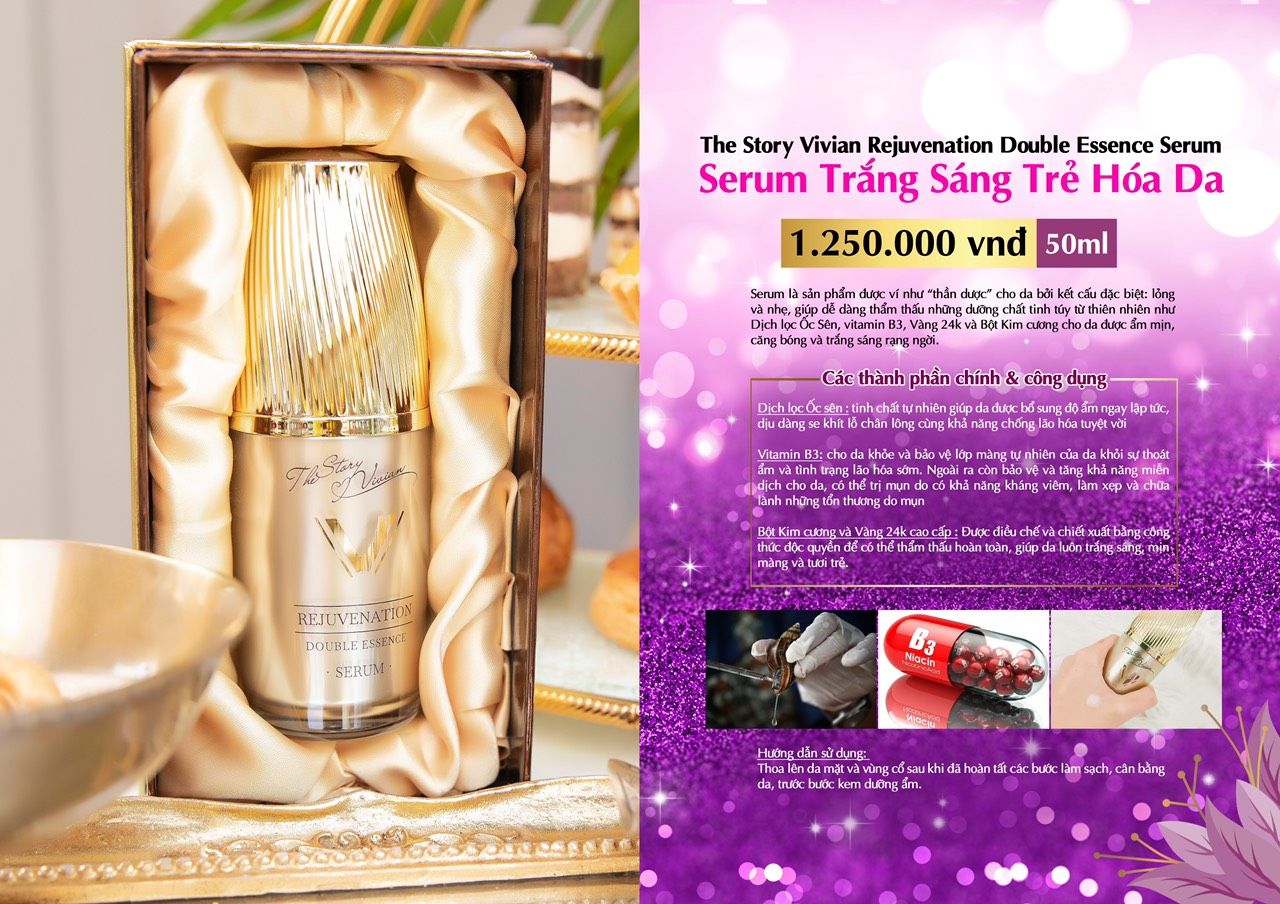 Serum trắng sáng trẻ hóa da The Story Vivian chính hãng Serum trắng sáng trẻ hóa da The Story Vivian chính hãng