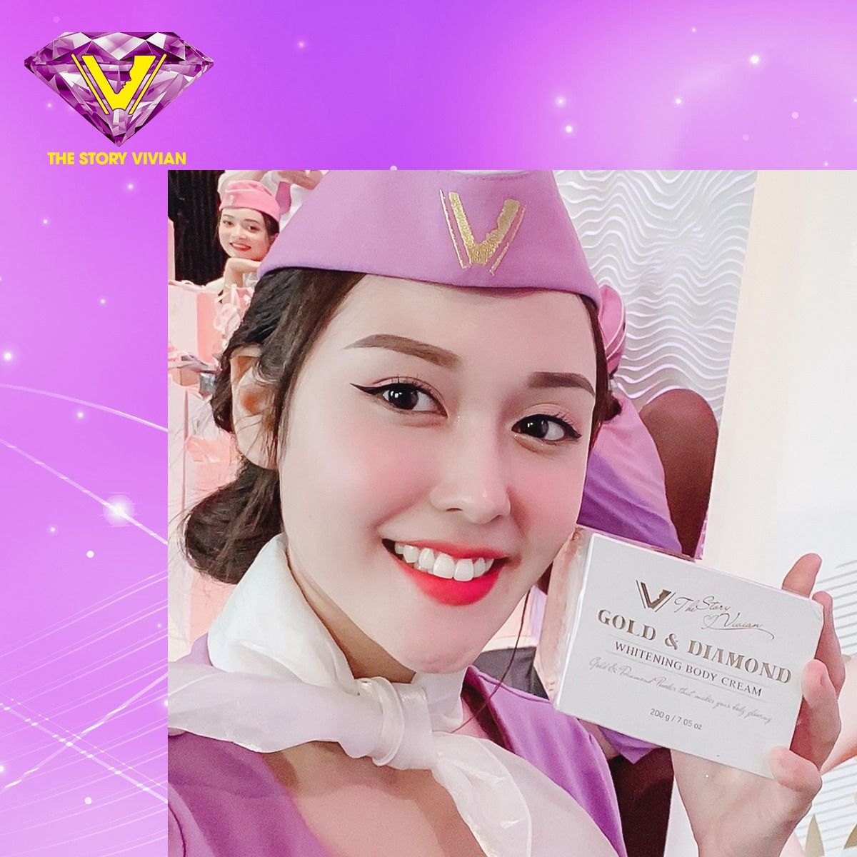 Kem body dưỡng trắng da The Story Vivian Kem body dưỡng trắng da The Story Vivian