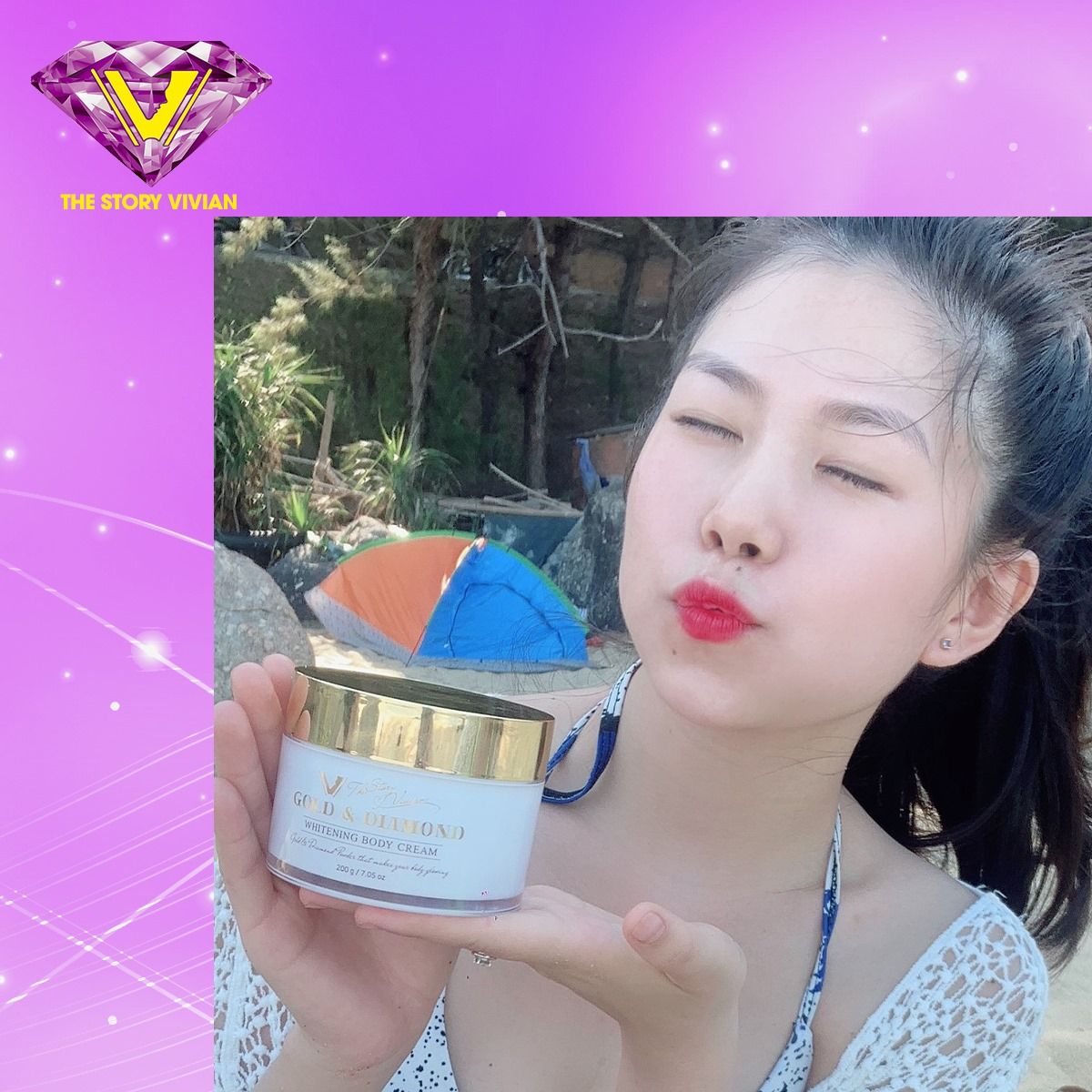 Kem body dưỡng trắng da The Story Vivian Kem body dưỡng trắng da The Story Vivian