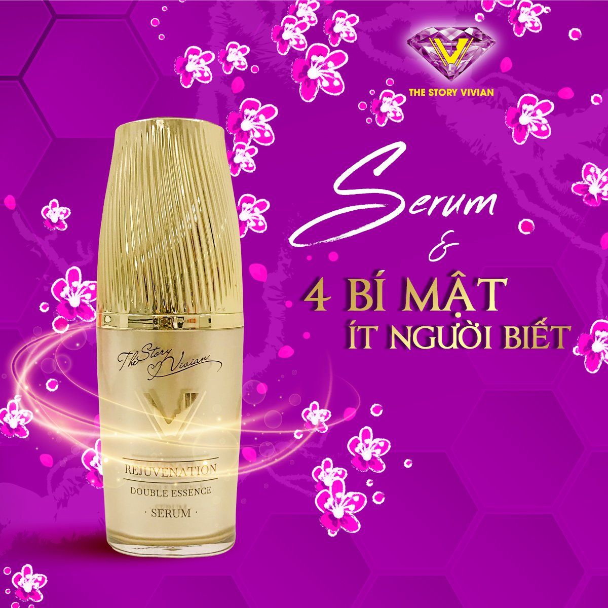 Serum trắng sáng trẻ hóa da The Story Vivian chính hãng