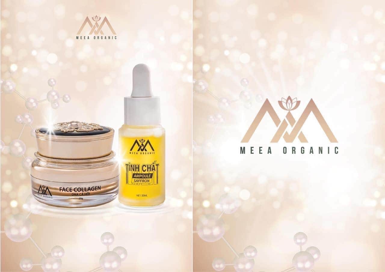 Combo kem face cá hồi kết hợp Tinh chất Ampoule Saffron Meea organic Combo kem face cá hồi kết hợp Tinh chất Ampoule Saffron Meea organic