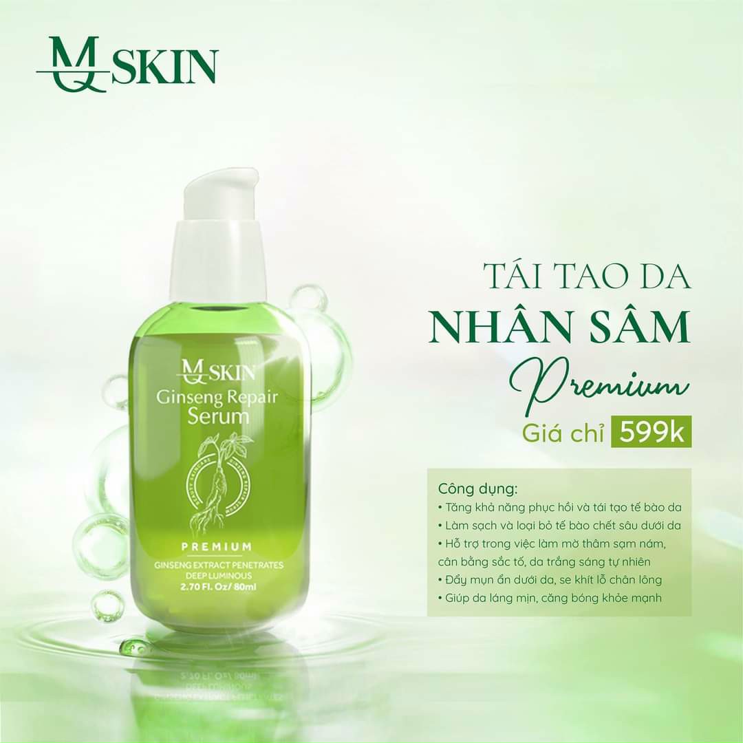 Combo 2 tái tạo nhân sâm phiên bản không sưng MQ Skin Combo 2 tái tạo nhân sâm phiên bản không sưng MQ Skin