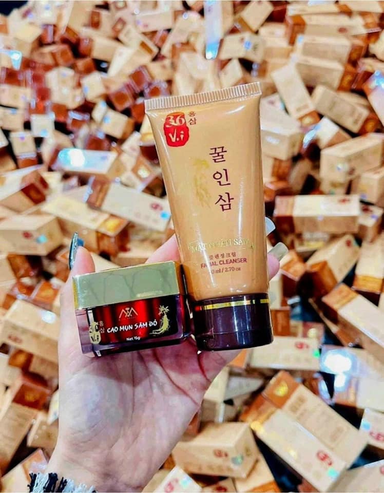 Combo sữa rữa mặt mật nhân sâm và cao sâm mụn 36 vị Combo sữa rữa mặt mật nhân sâm và cao sâm mụn 36 vị