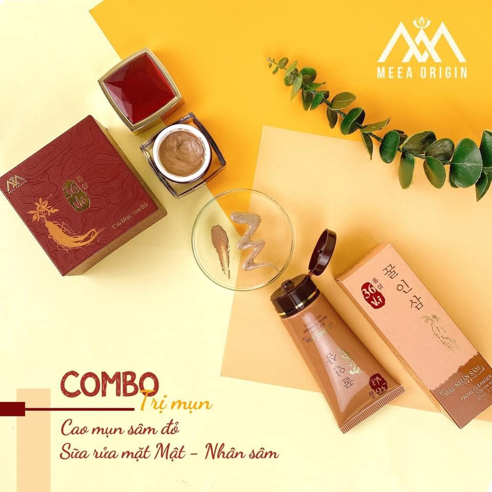 Combo sữa rữa mặt mật nhân sâm và cao sâm mụn 36 vị Combo sữa rữa mặt mật nhân sâm và cao sâm mụn 36 vị