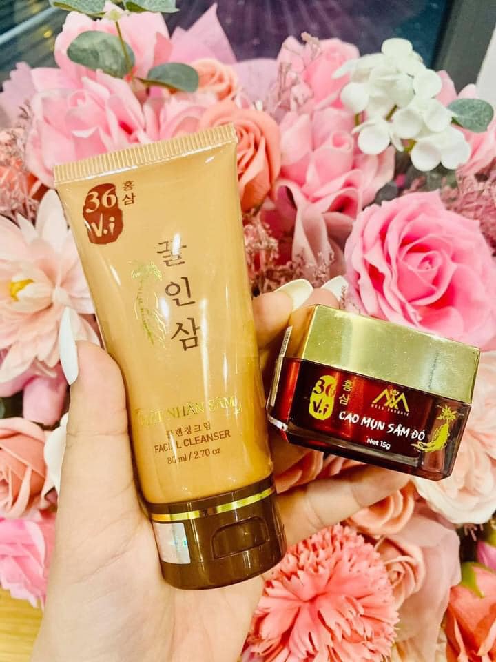 Combo sữa rữa mặt mật nhân sâm và cao sâm mụn 36 vị Combo sữa rữa mặt mật nhân sâm và cao sâm mụn 36 vị