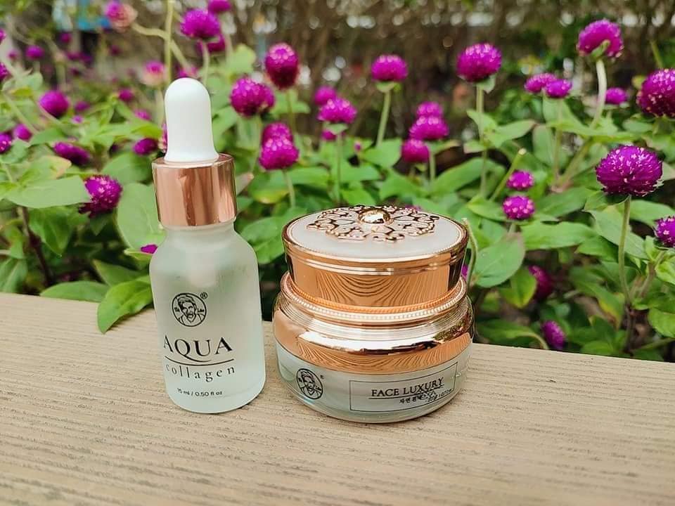 Combo kem face sữa dừa bà lão kết hợp Aqua collagen Combo kem face sữa dừa bà lão kết hợp Aqua collagen